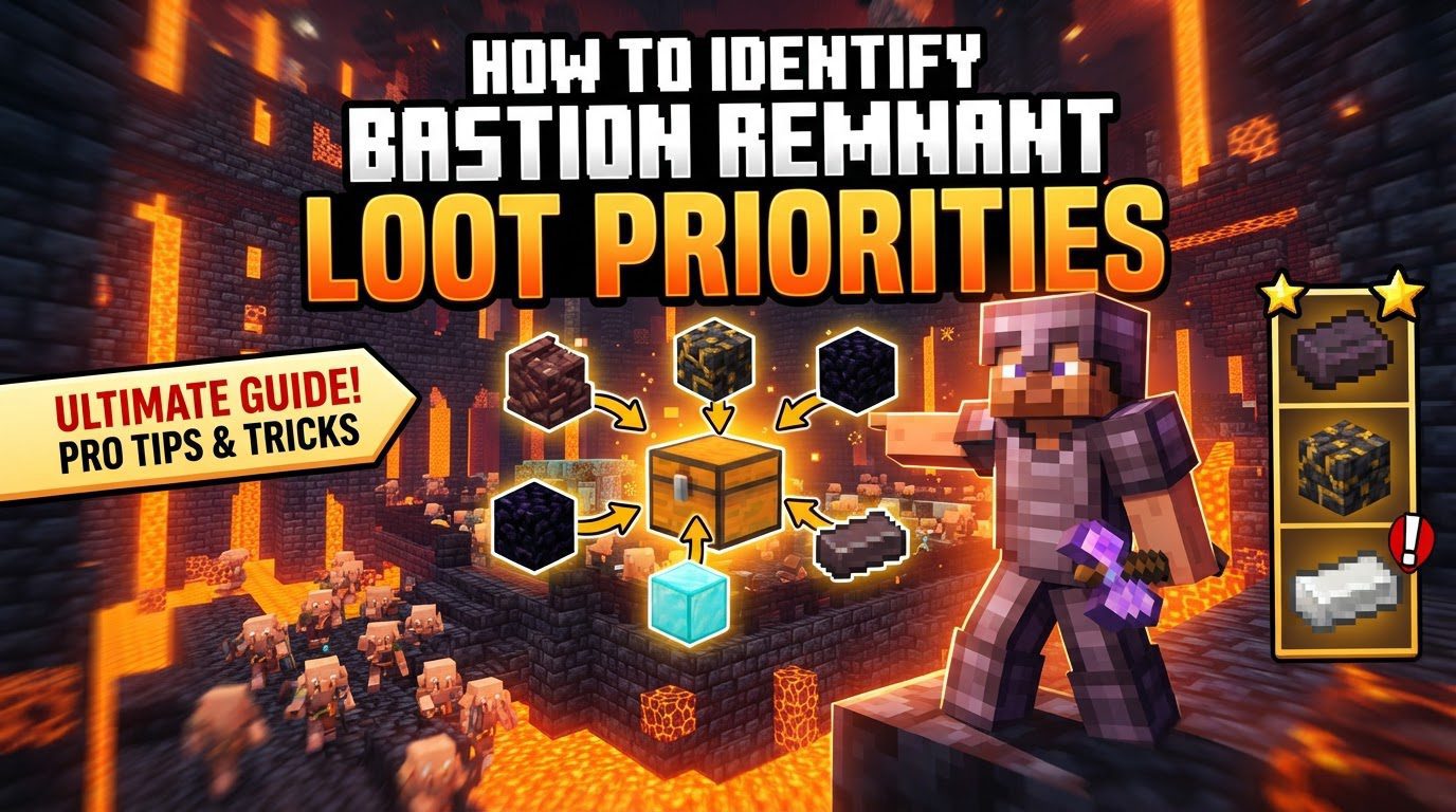 identify bastion remnant loot priorities in Minecraft