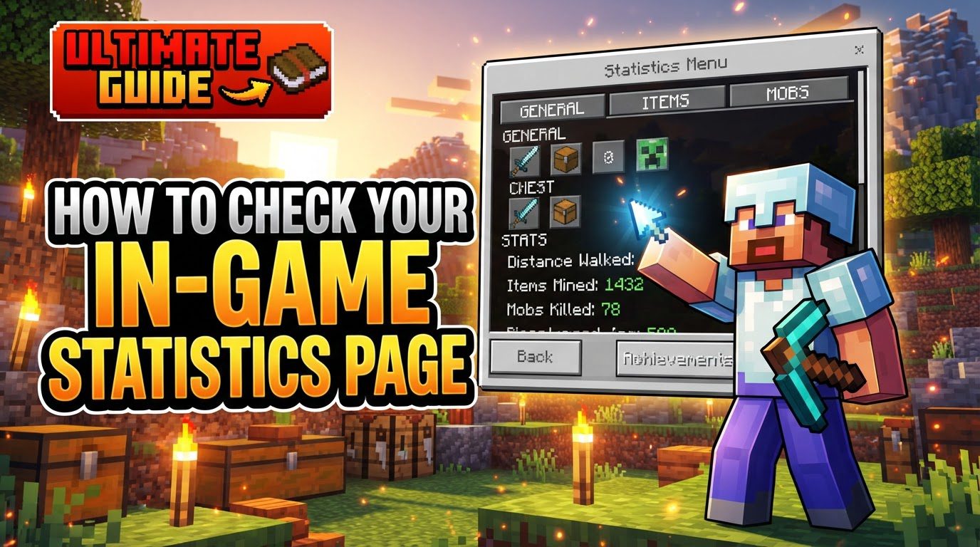 check your in-game statistics page in Minecraft