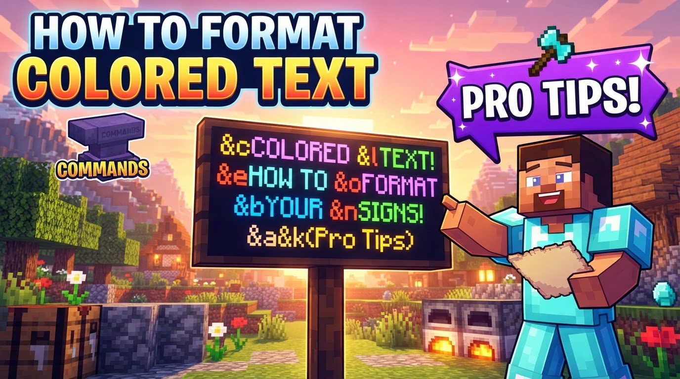 format colored text in a sign in Minecraft
