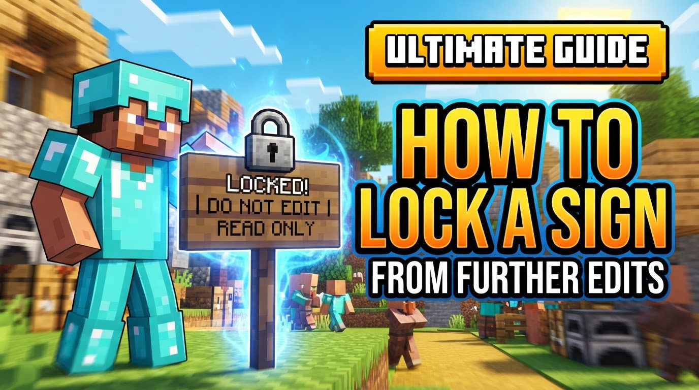 lock a sign from further edits in Minecraft