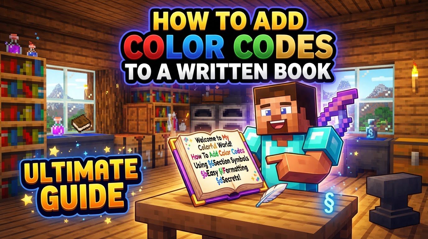 add color codes to a written book in Minecraft