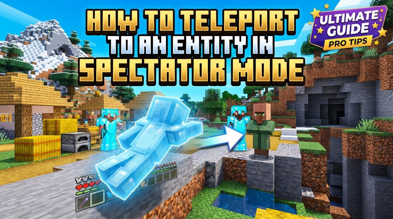 teleport to an entity in spectator mode in Minecraft