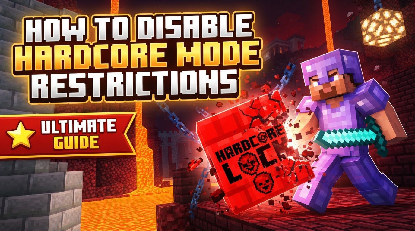 disable hardcore mode restrictions in Minecraft