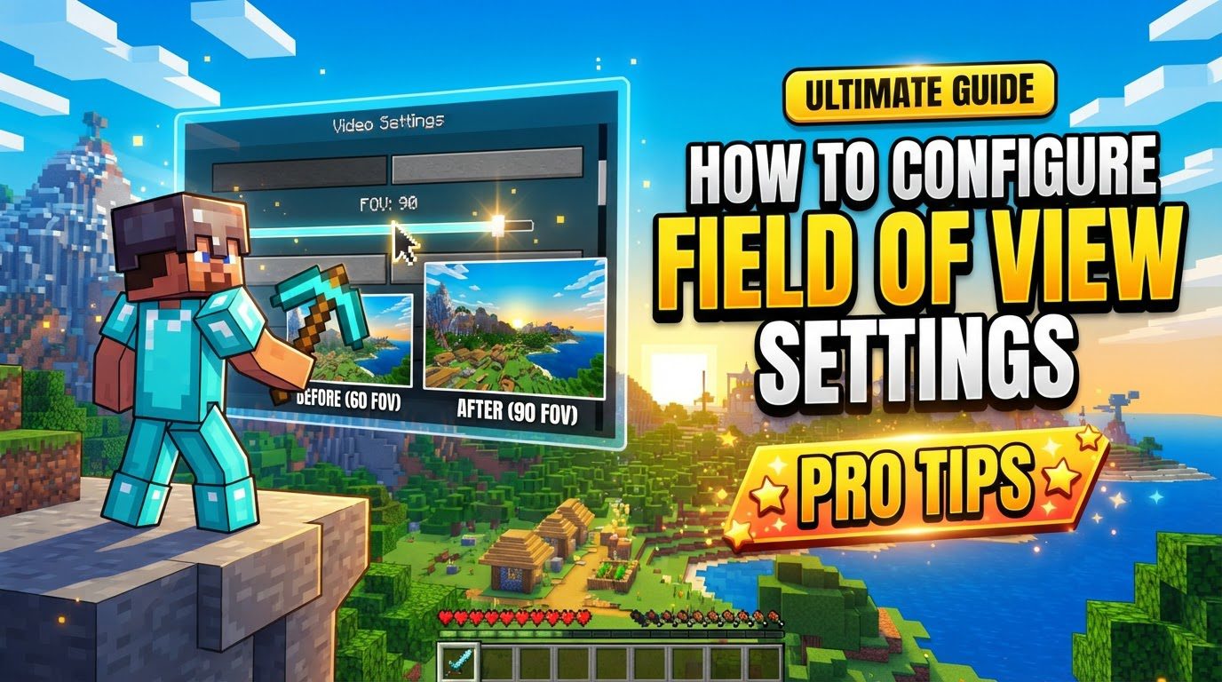 configure field of view settings in Minecraft