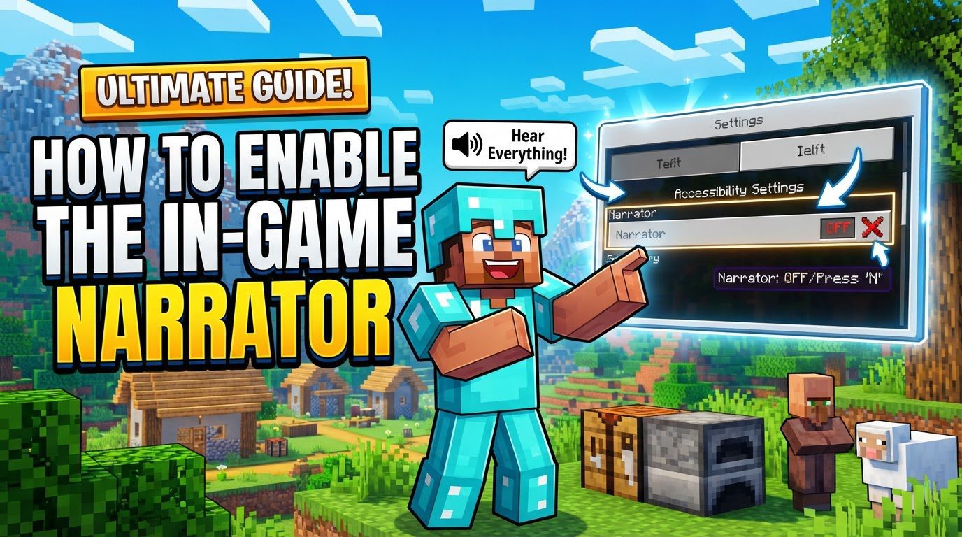 enable the in-game narrator in Minecraft