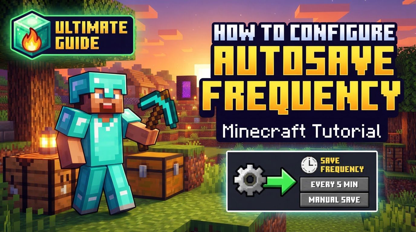 configure autosave frequency in Minecraft