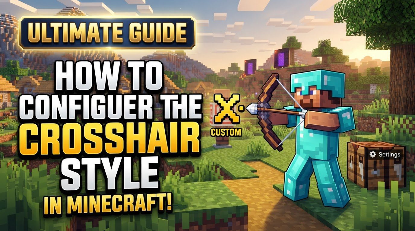 configure the crosshair style in Minecraft