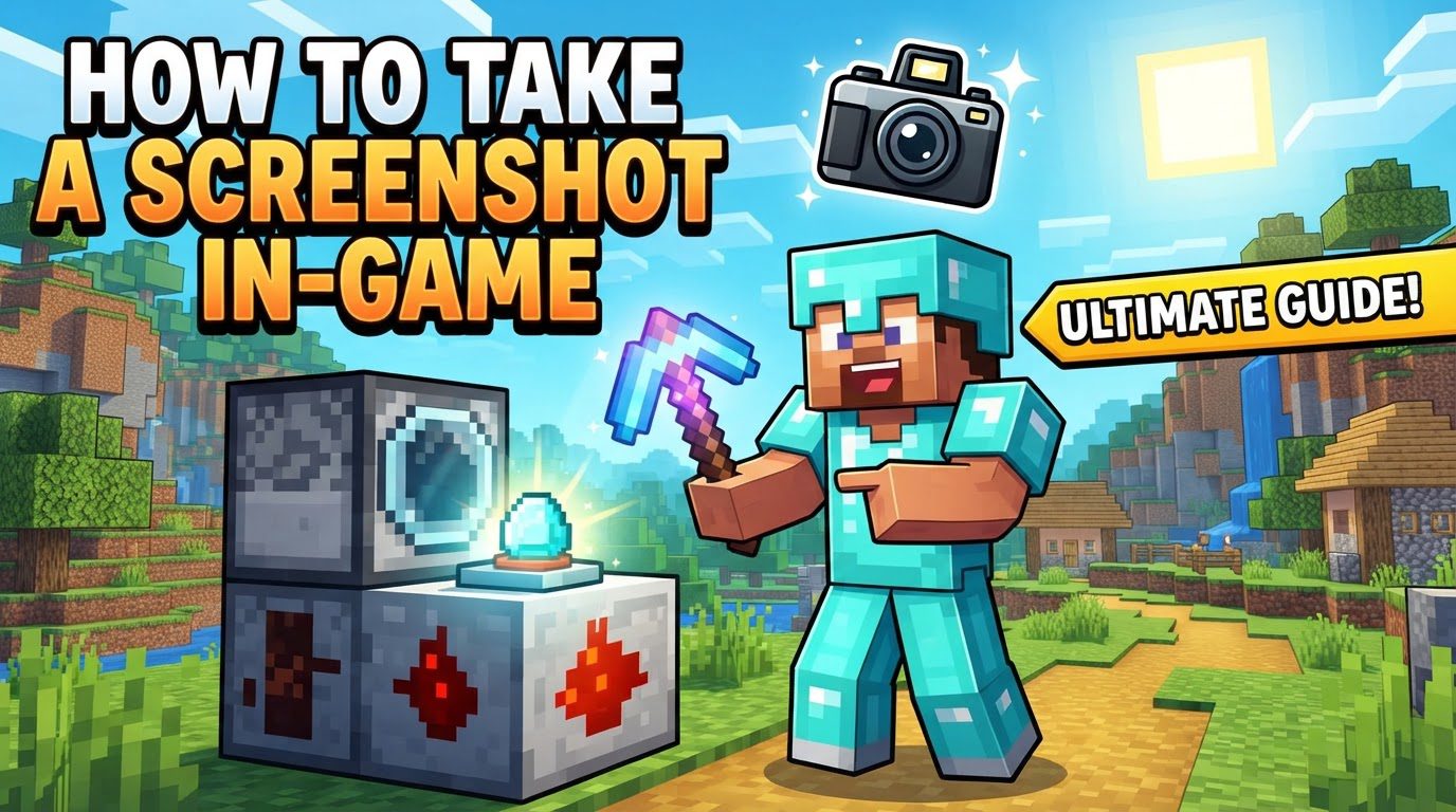 take a screenshot in-game in Minecraft