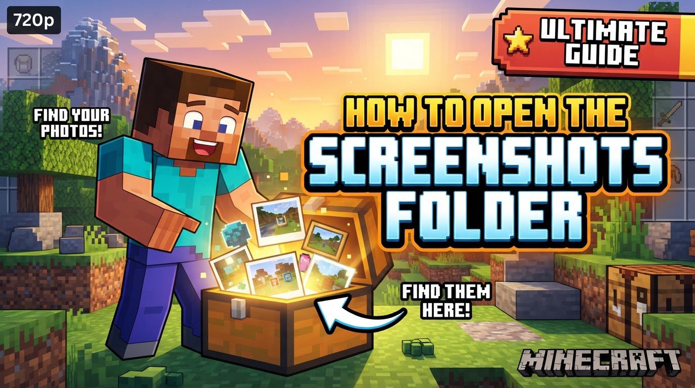 open the screenshots folder in Minecraft