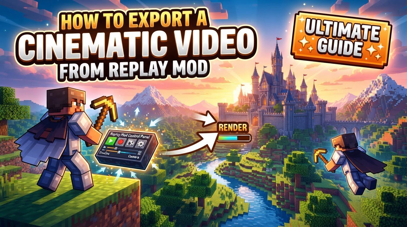 export a cinematic video from Replay Mod in Minecraft