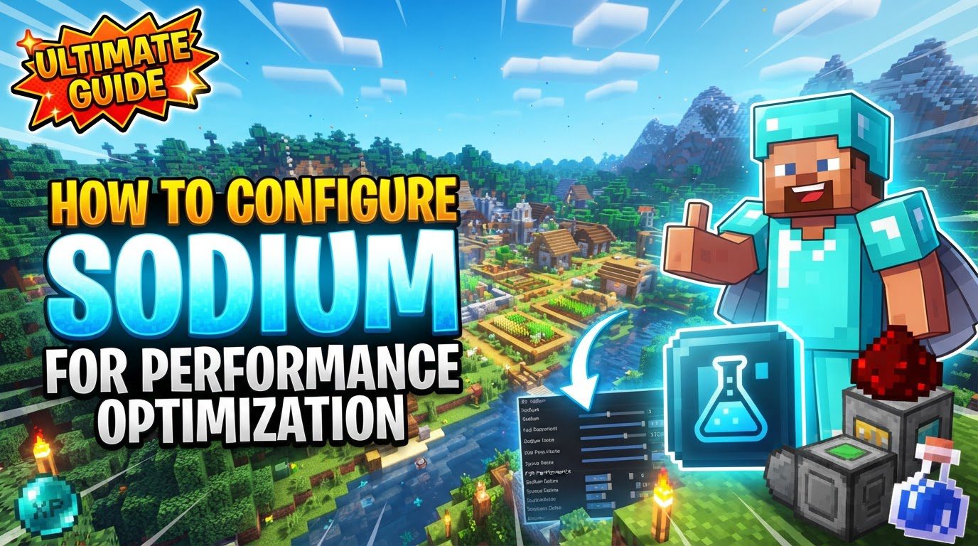 configure Sodium for performance optimization in Minecraft