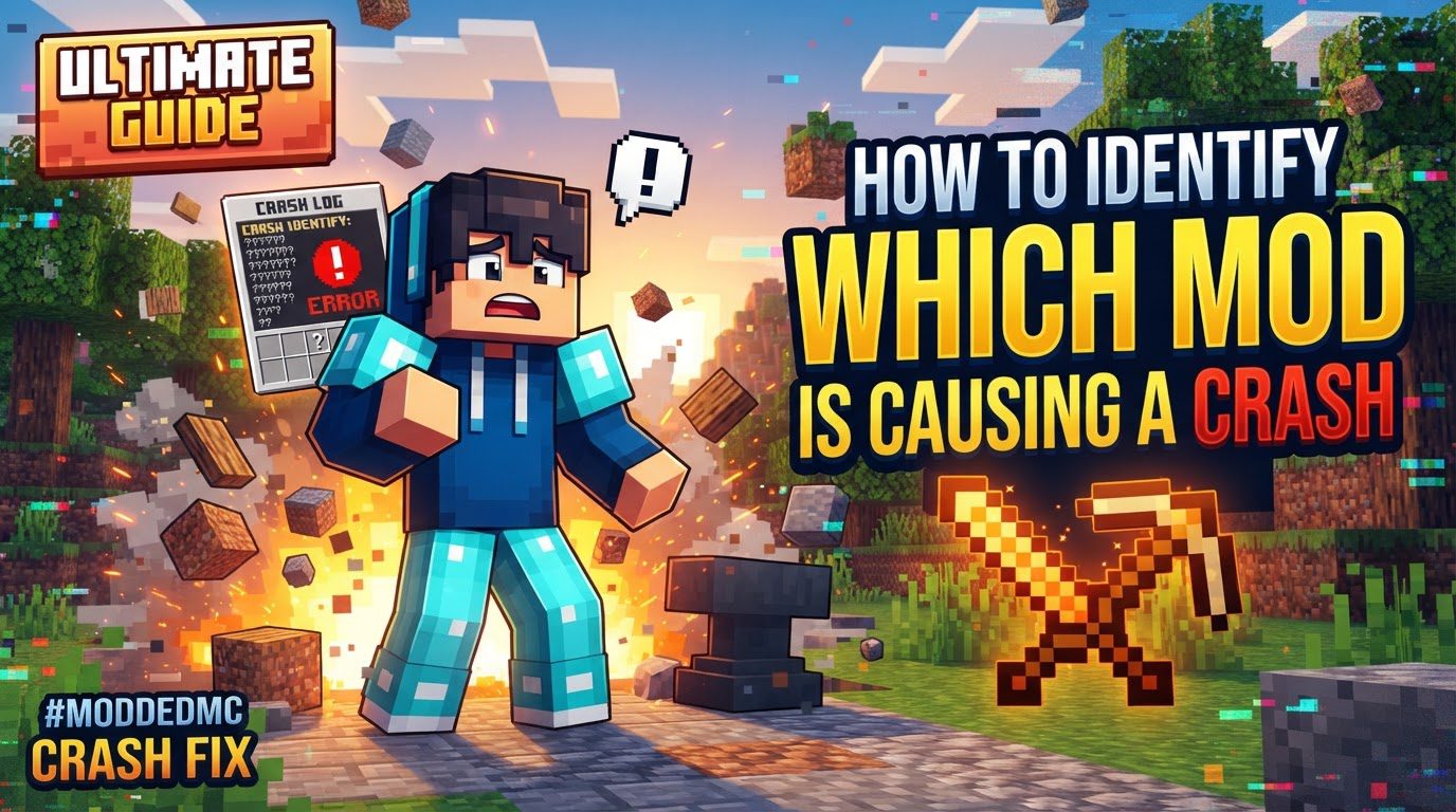identify which mod is causing a crash in Minecraft