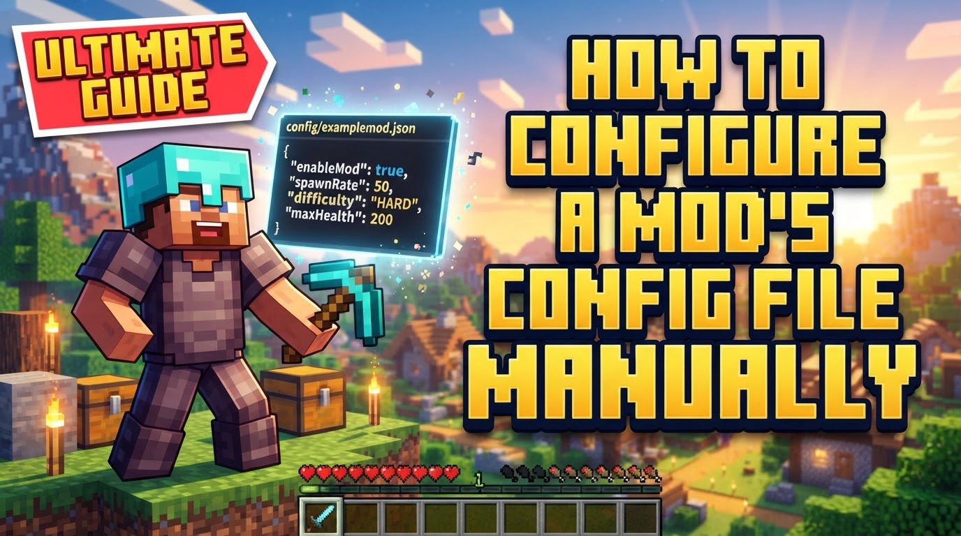 How to configure a mod's config file manually