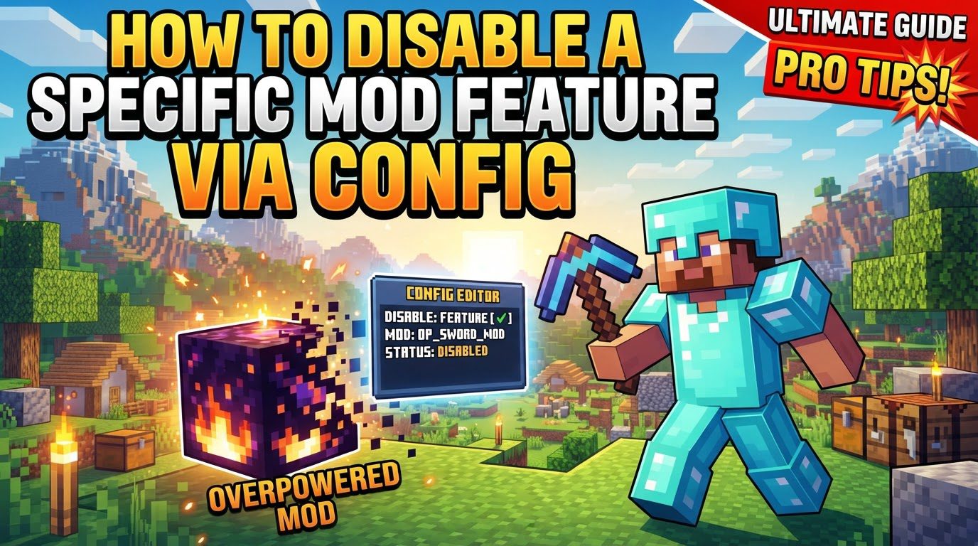disable a specific mod feature via config in Minecraft