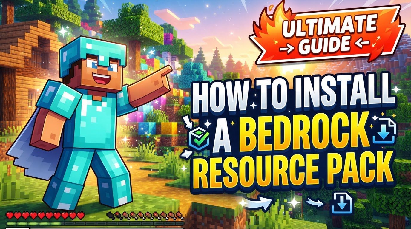 install a Bedrock resource pack in Minecraft