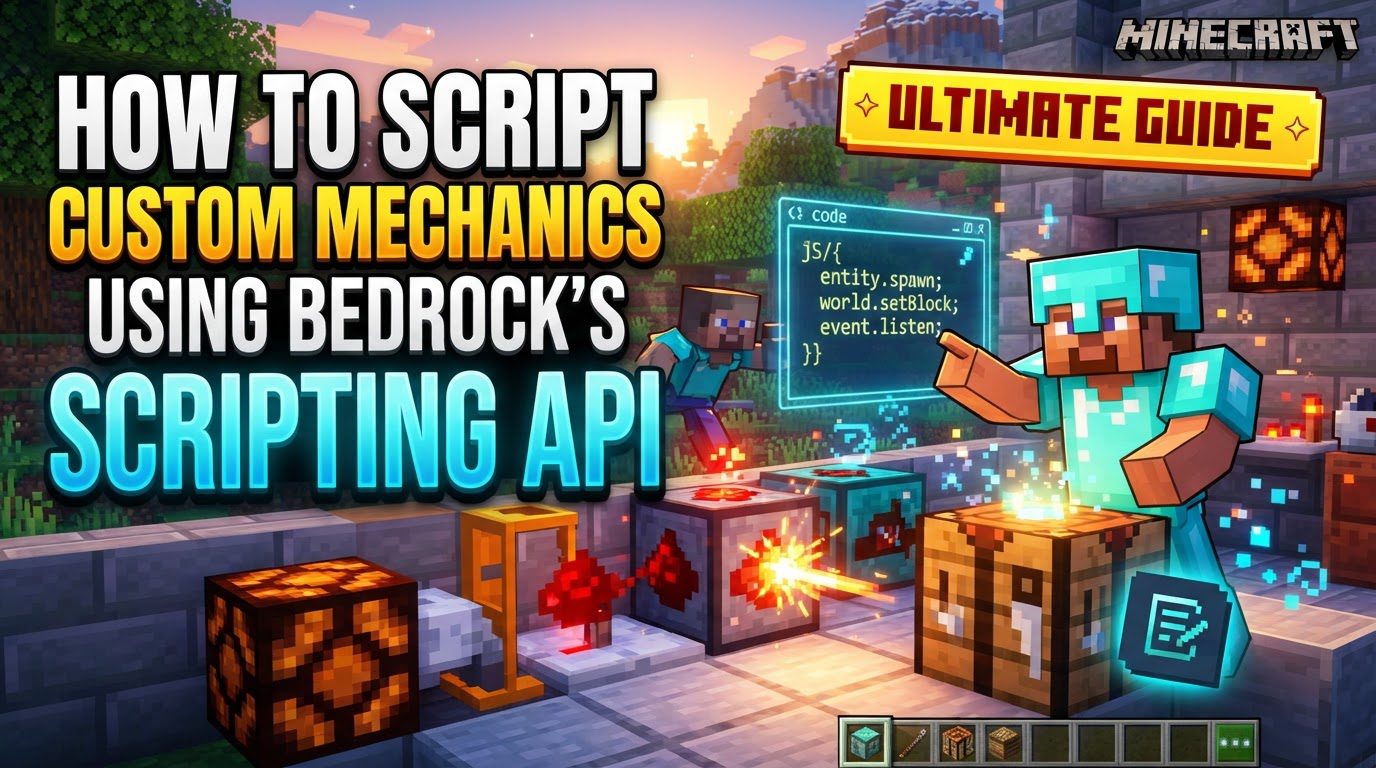 How to script custom mechanics using Bedrock's scripting API