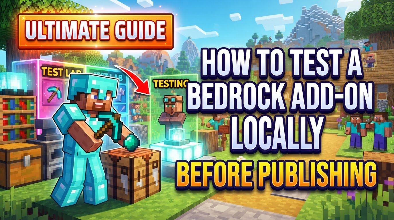 How to test a Bedrock add-on locally before publishing