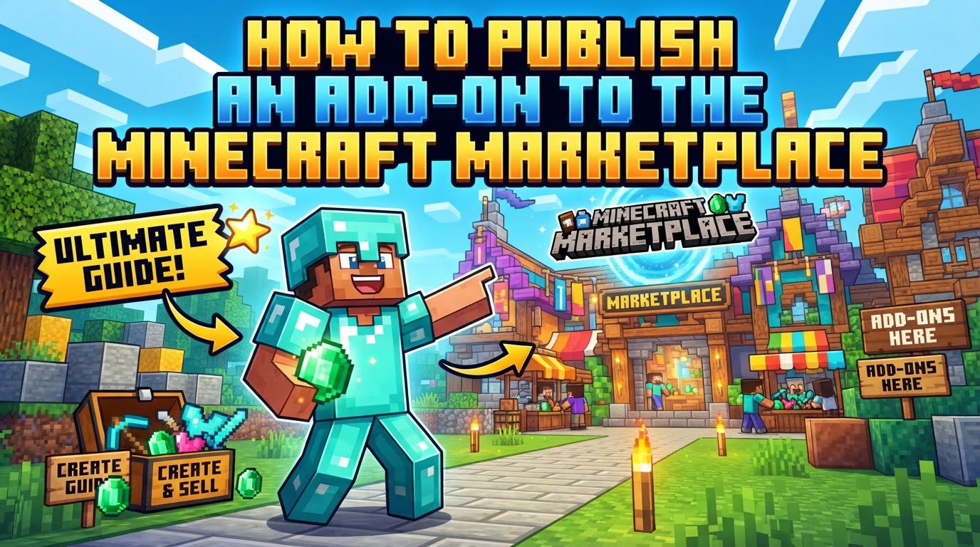 publish an add-on to the Minecraft Marketplace in Minecraft