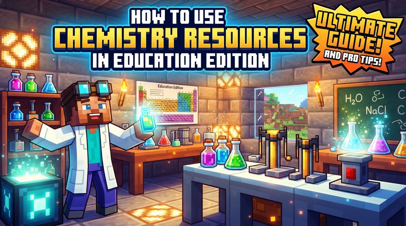 use chemistry resources in Education Edition in Minecraft