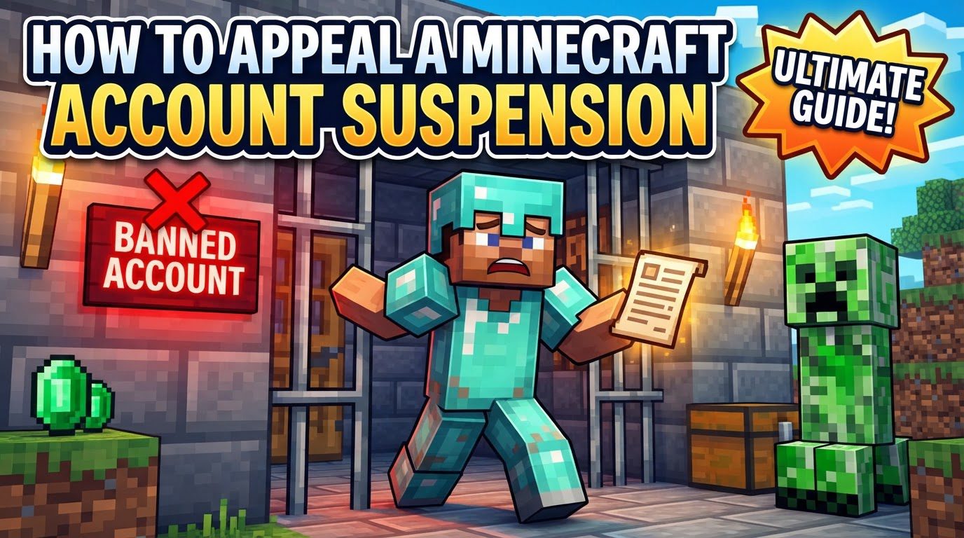 appeal a Minecraft account suspension in Minecraft