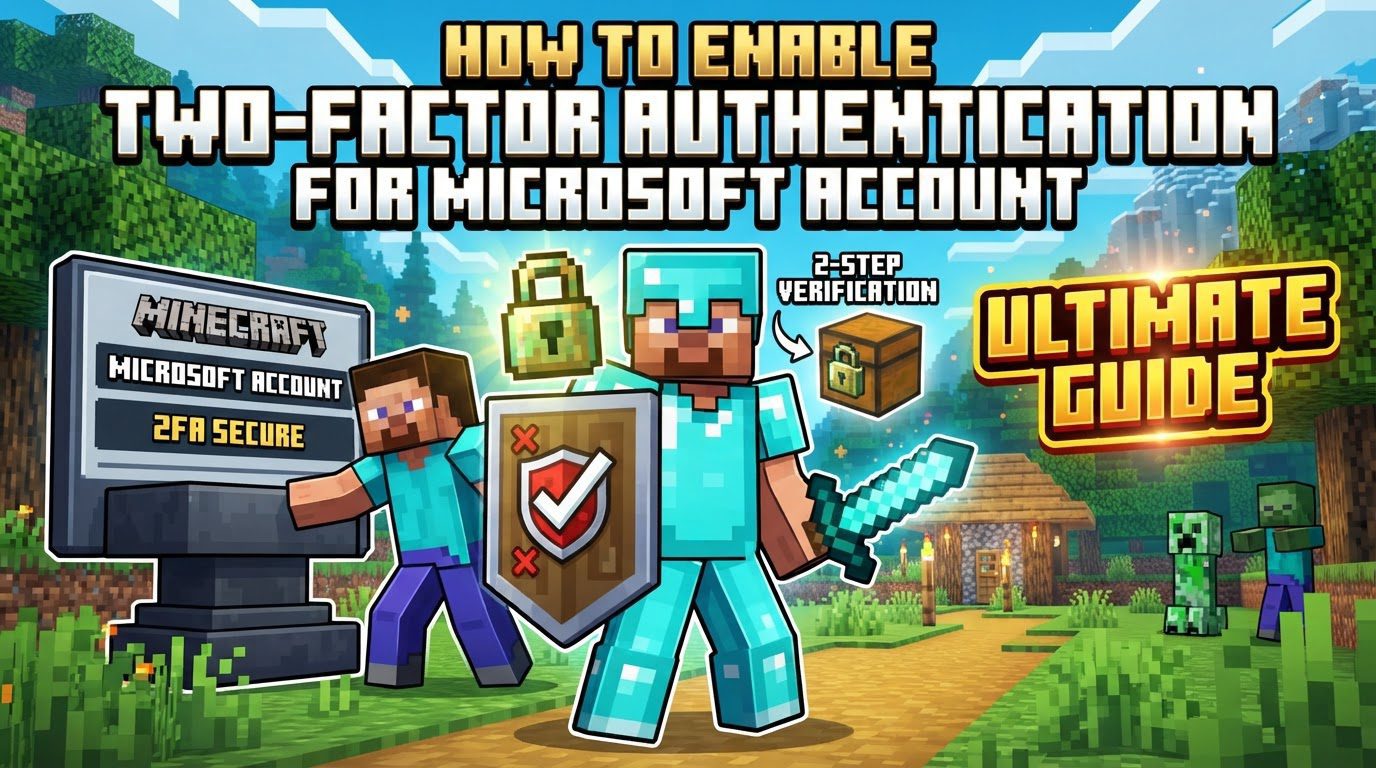enable two-factor authentication for Microsoft account in Minecraft
