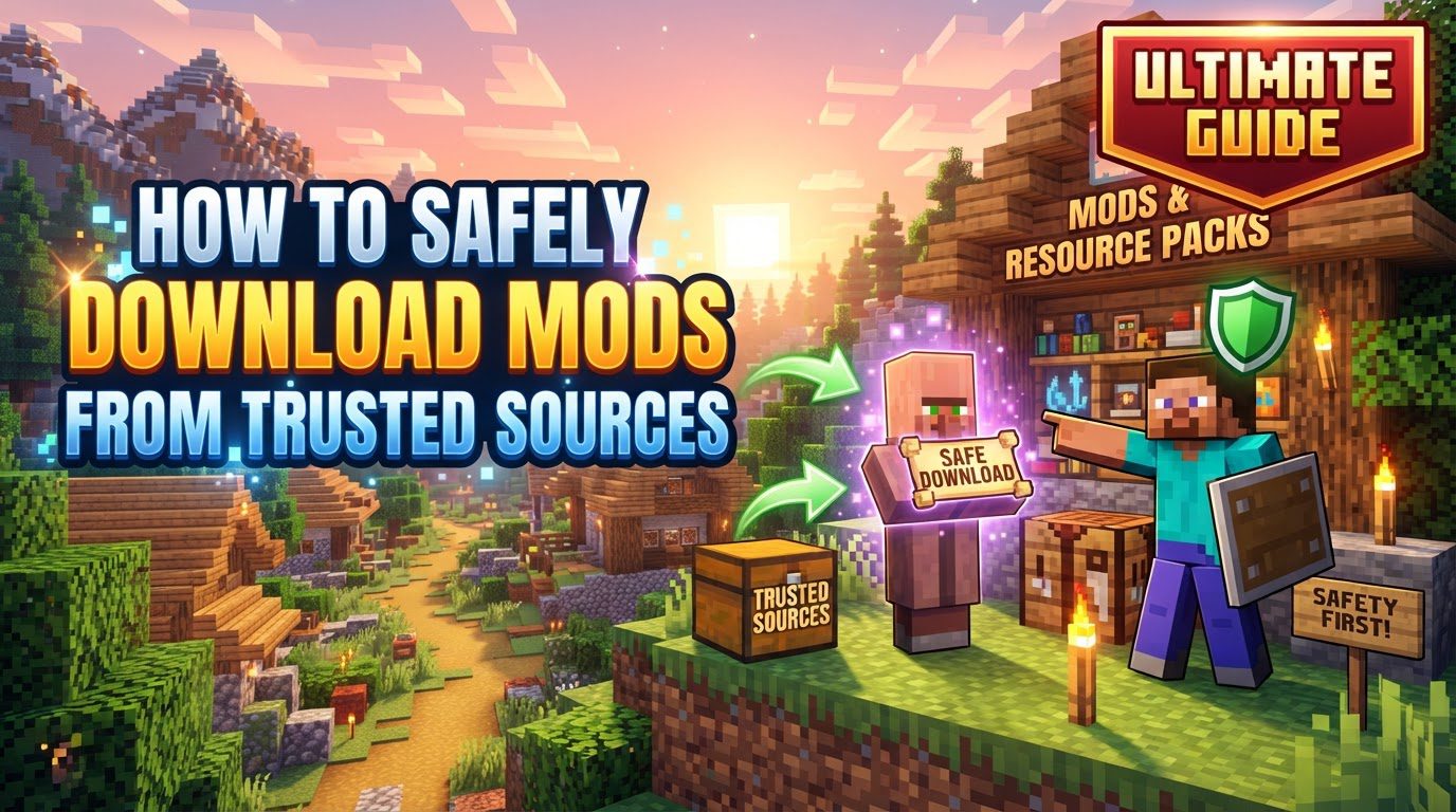 safely download mods from trusted sources in Minecraft