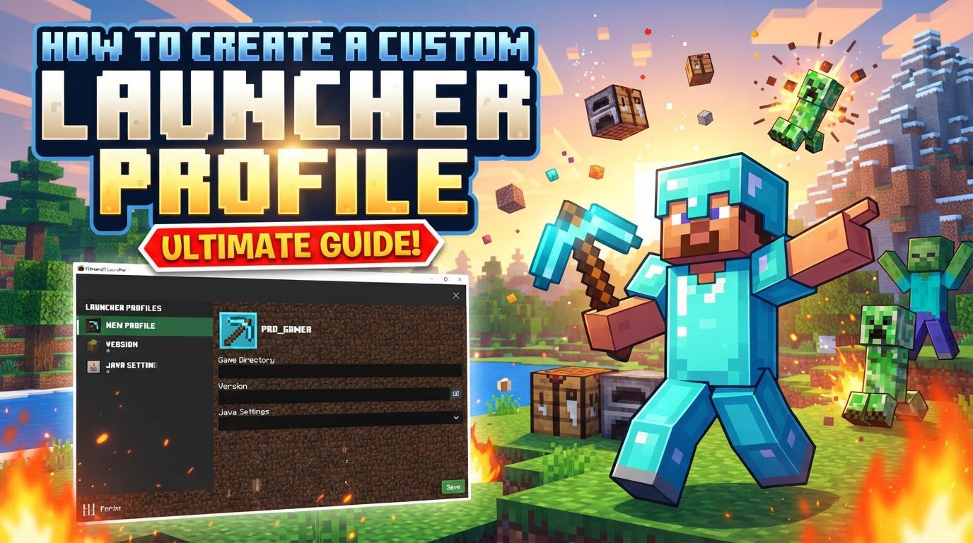 create a custom launcher profile in Minecraft