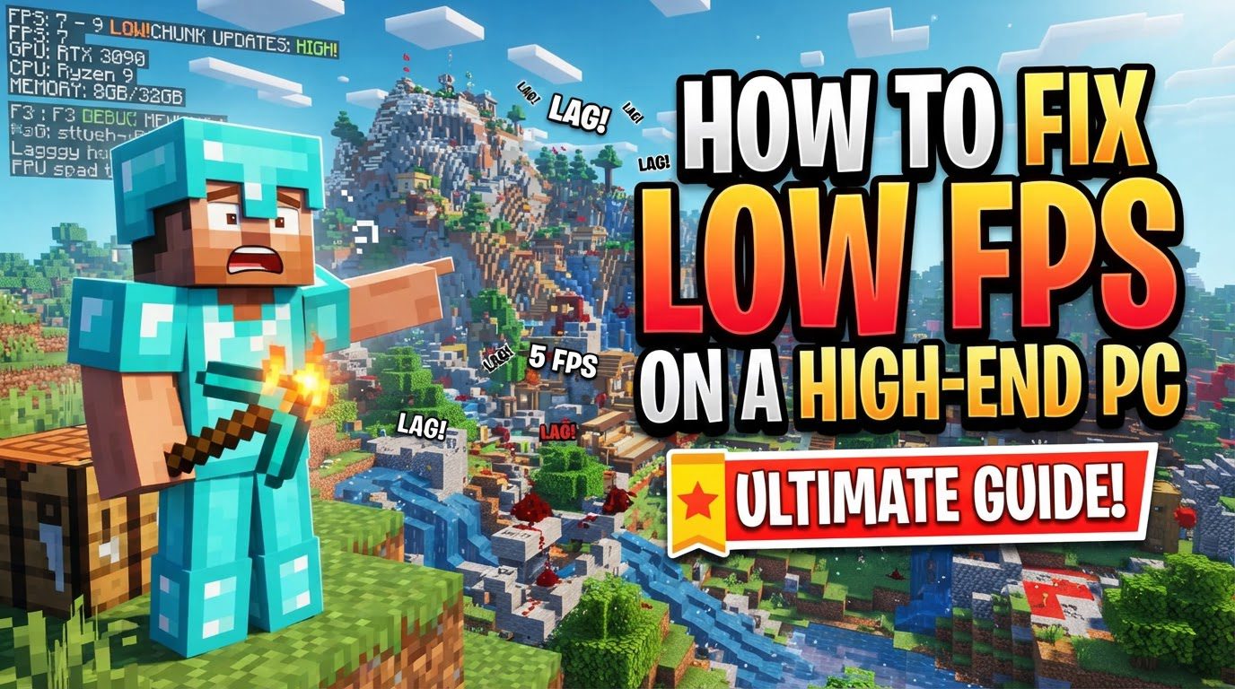 fix low FPS on a high-end PC in Minecraft