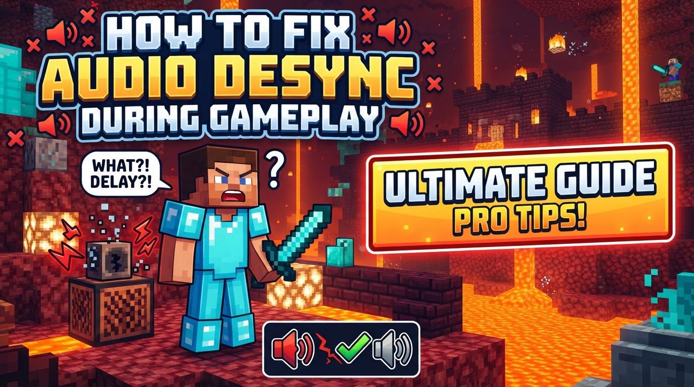 fix audio desync during gameplay in Minecraft