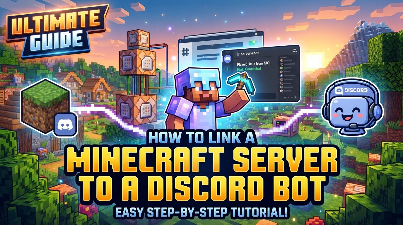 link a Minecraft server to a Discord bot in Minecraft