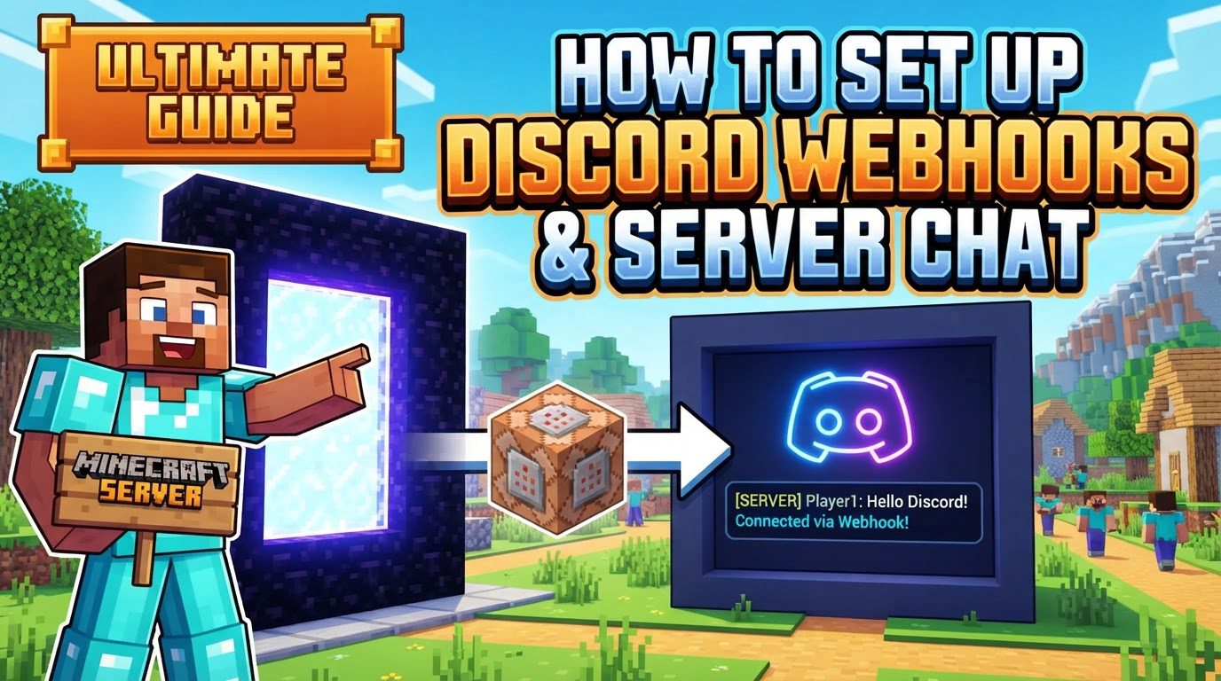 set up Discord webhooks for server chat in Minecraft