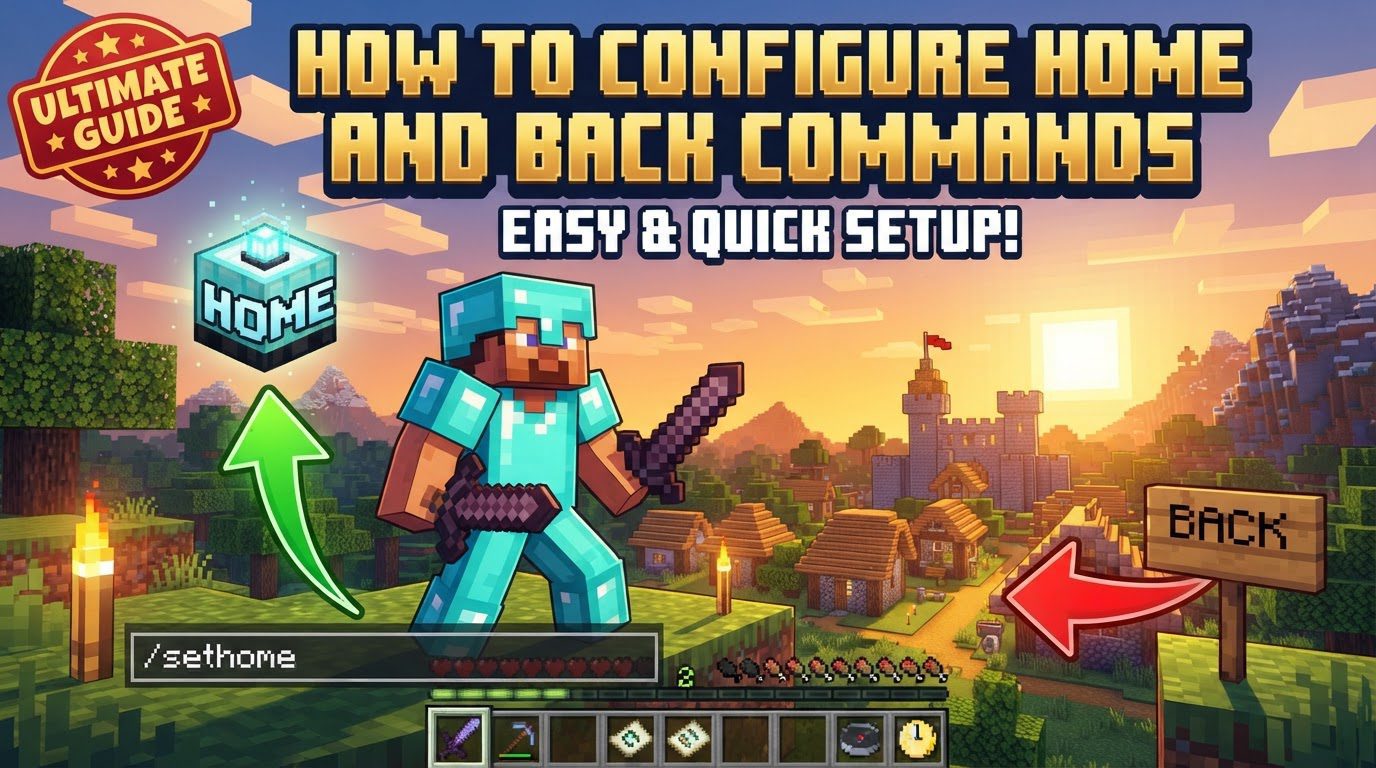 How to configure home and back commands