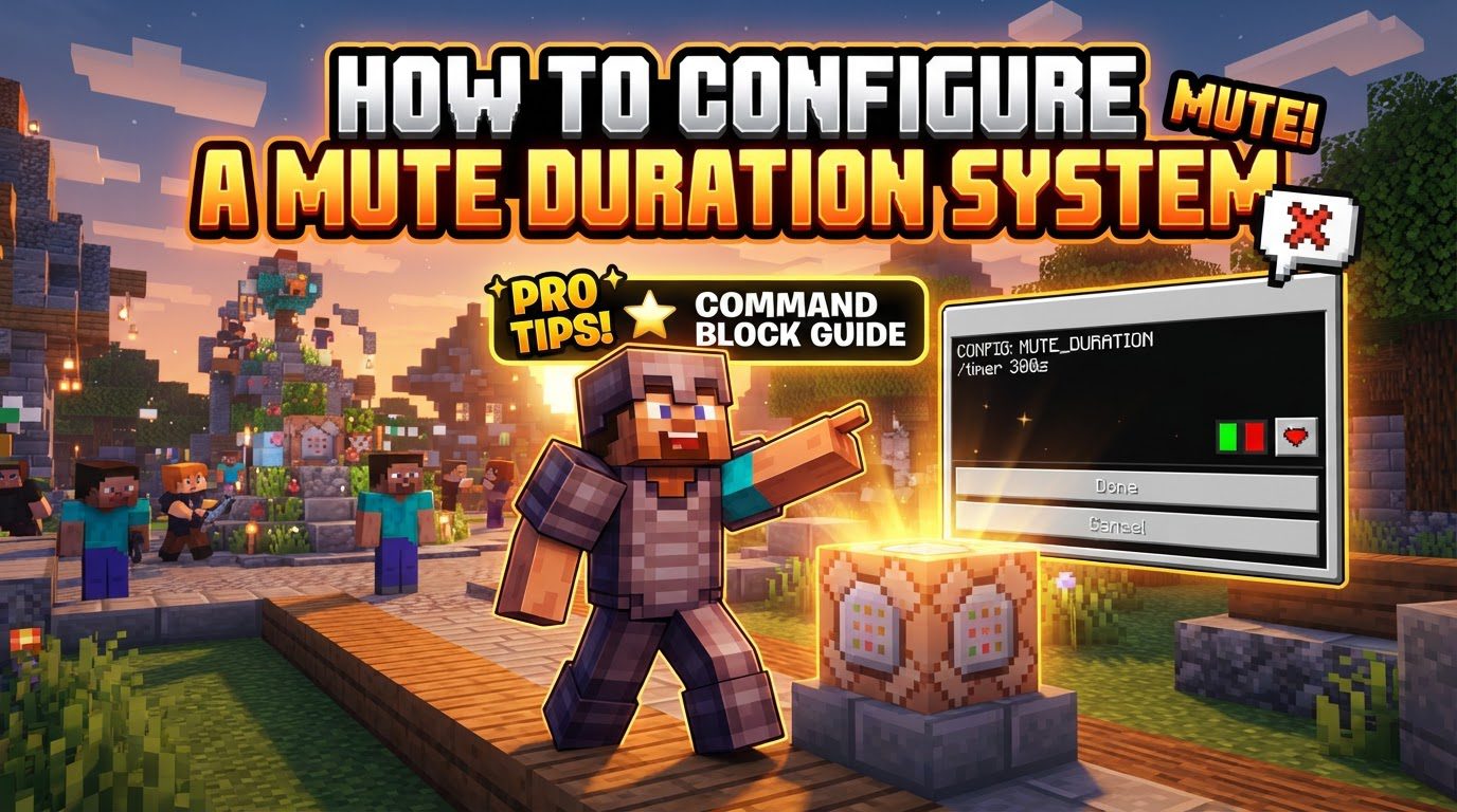 configure a mute duration system in Minecraft