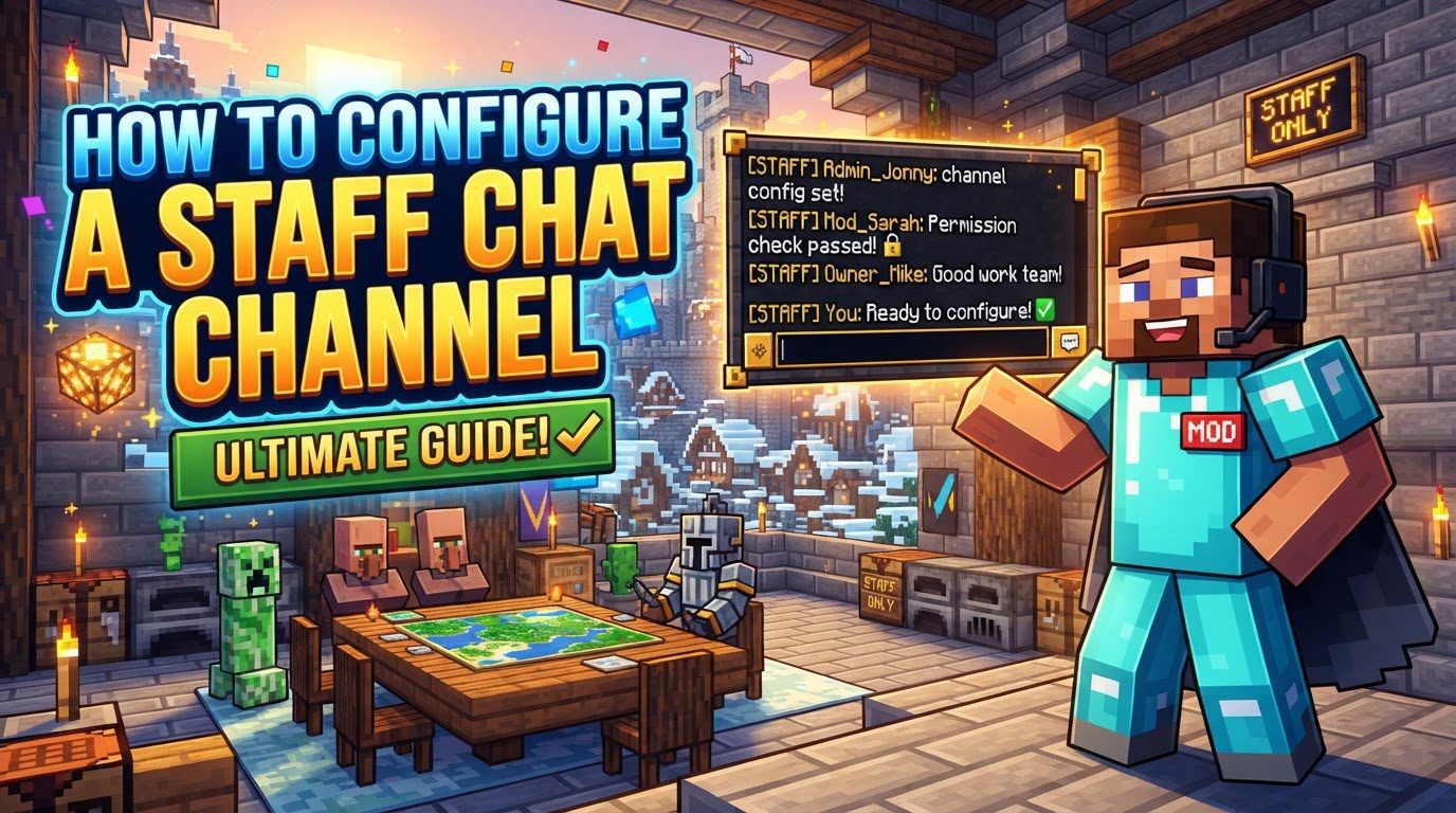 configure a staff chat channel in Minecraft