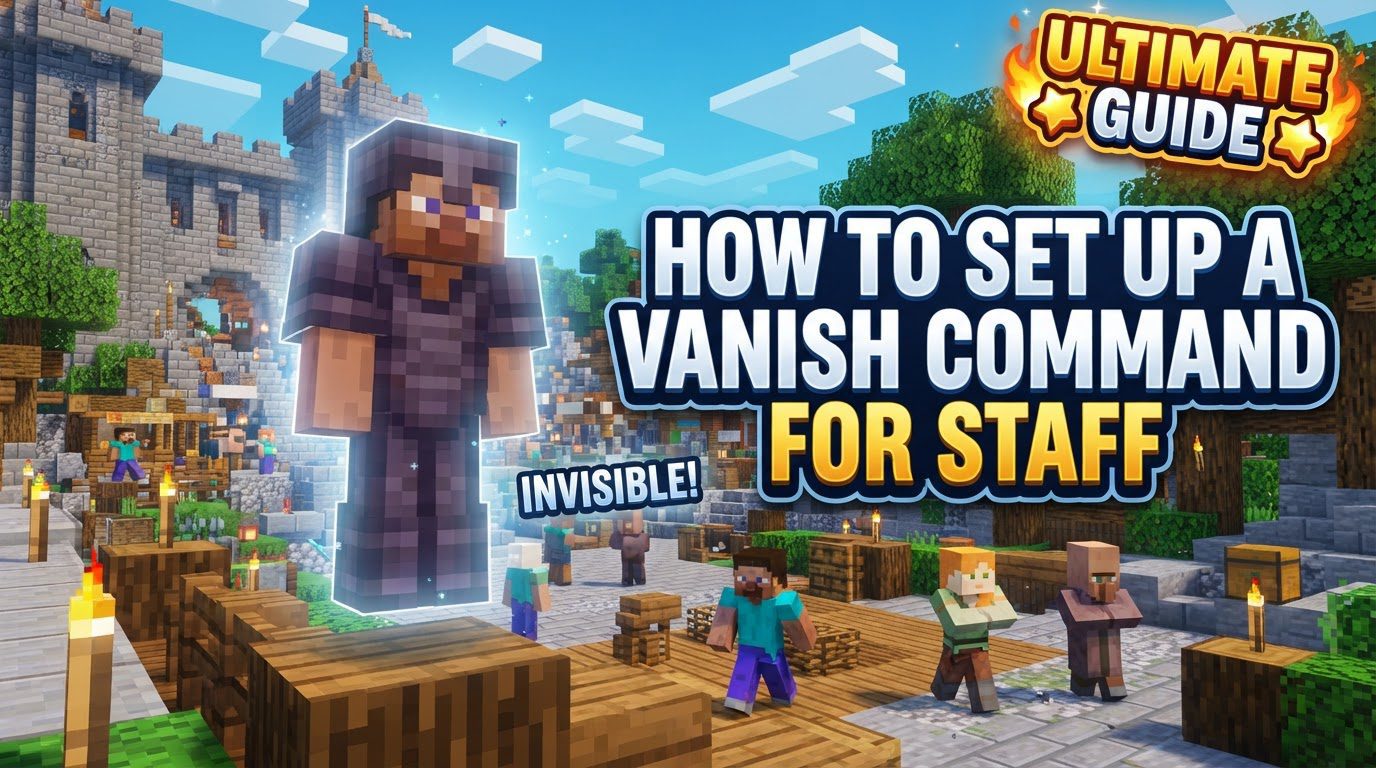 set up a vanish command for staff in Minecraft