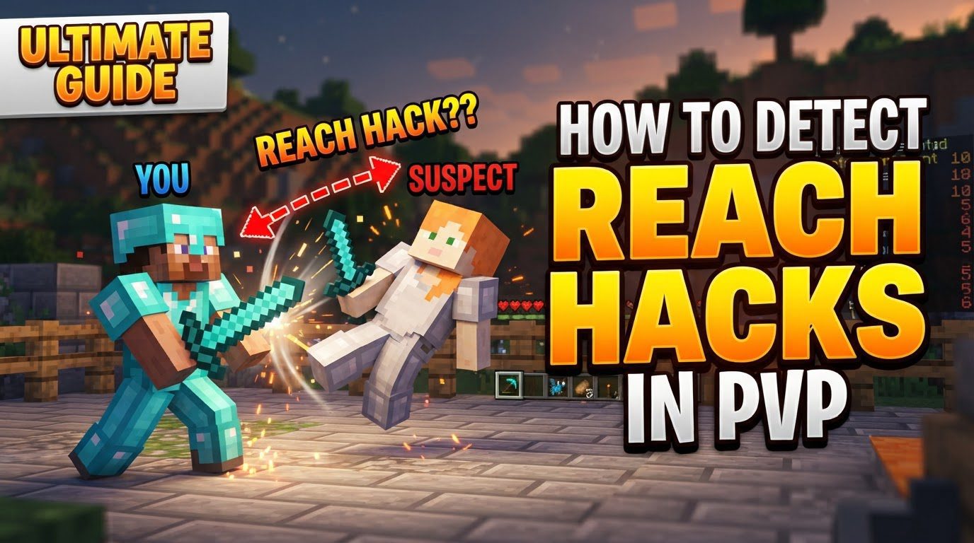 detect reach hacks in PvP in Minecraft