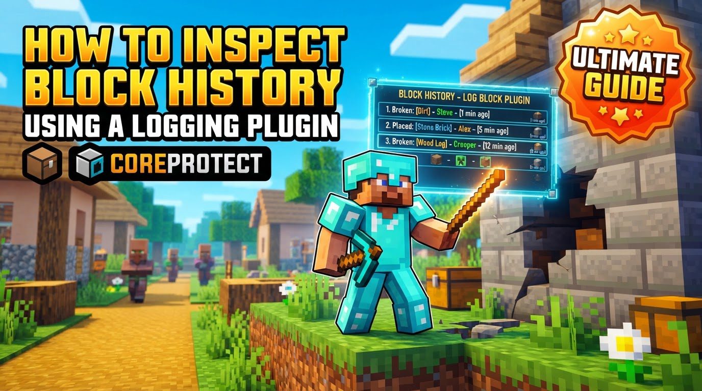 inspect block history using a logging plugin in Minecraft