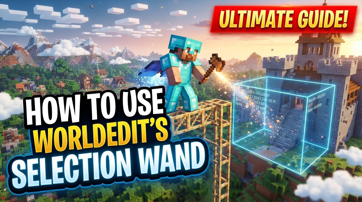 How to use worldedit's selection wand