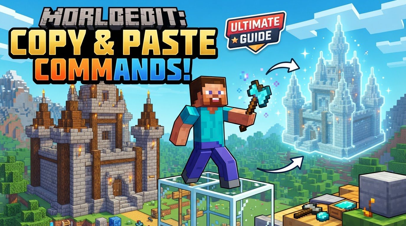 How to use worldedit's copy and paste commands