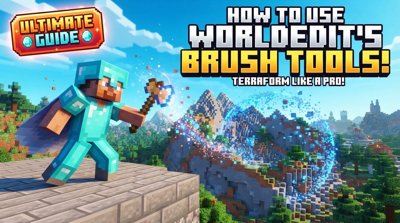 How to use worldedit's brush tools