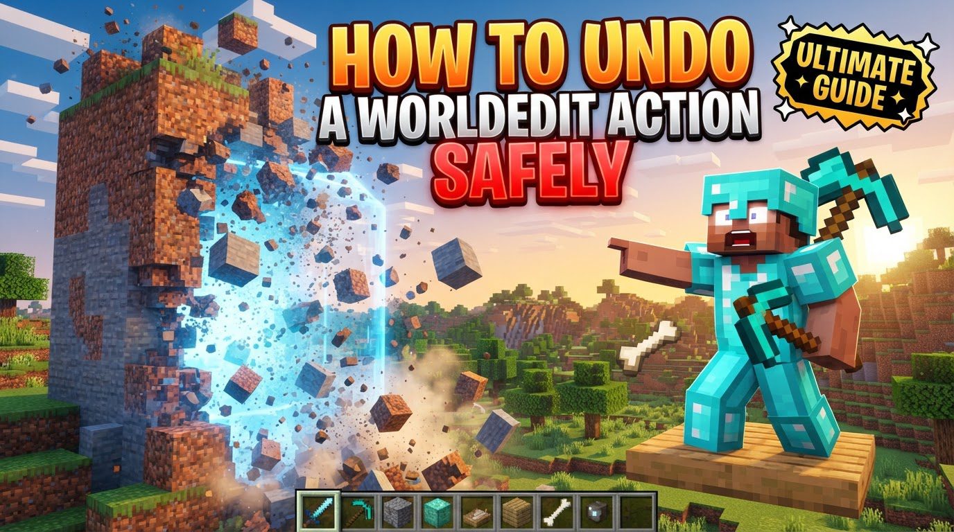 undo a worldedit action safely in Minecraft