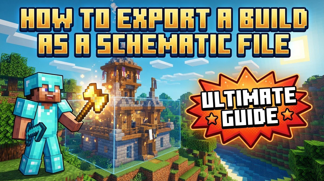 export a build as a schematic file in Minecraft
