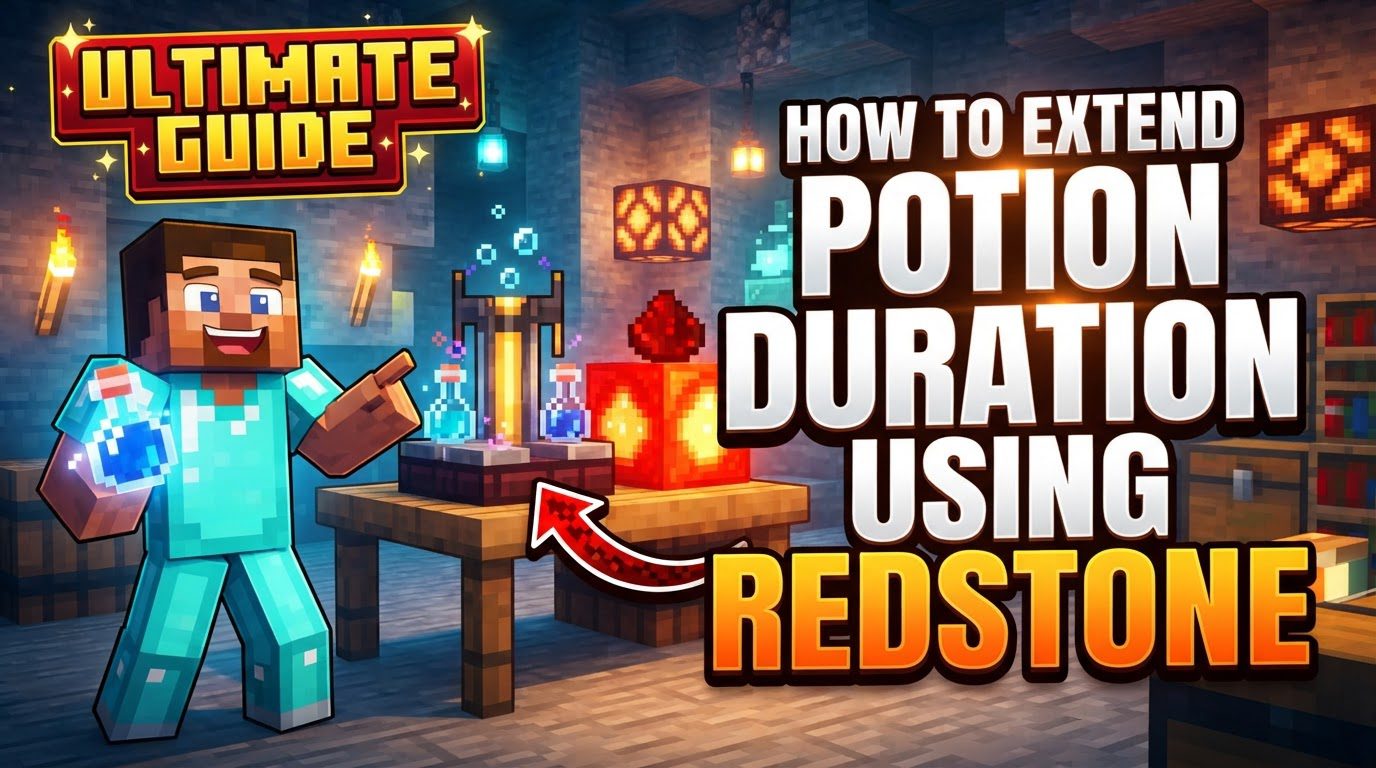 extend potion duration using redstone in Minecraft