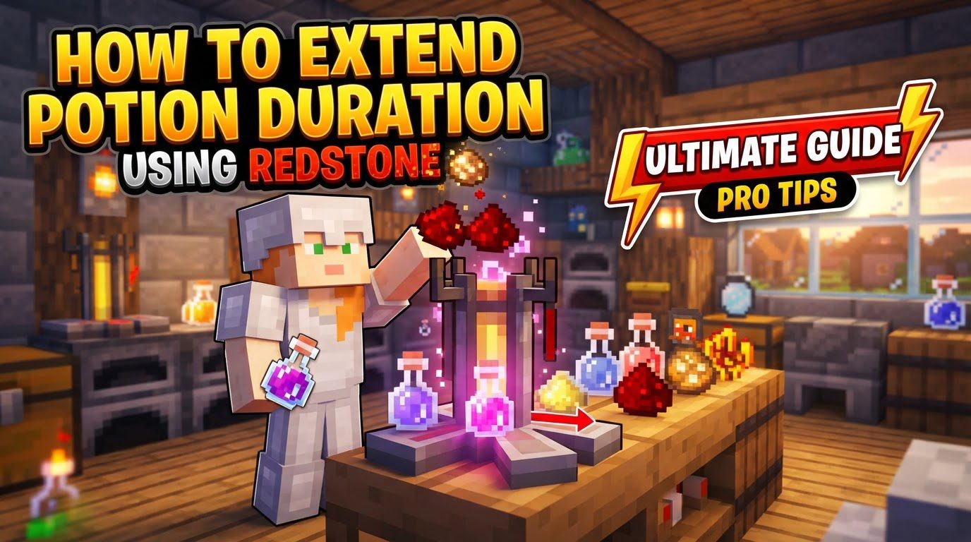 How to extend potion duration using redstone