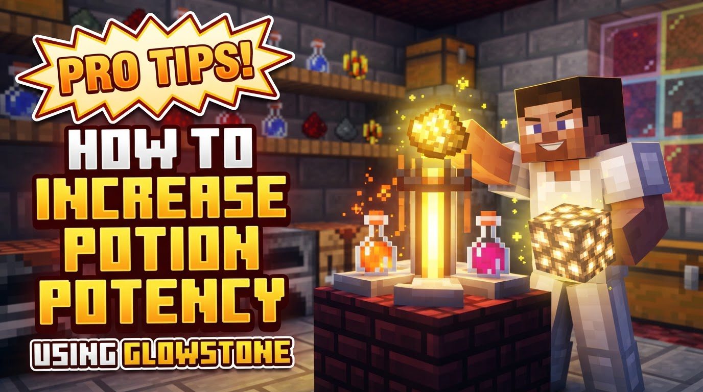 increase potion potency using glowstone in Minecraft
