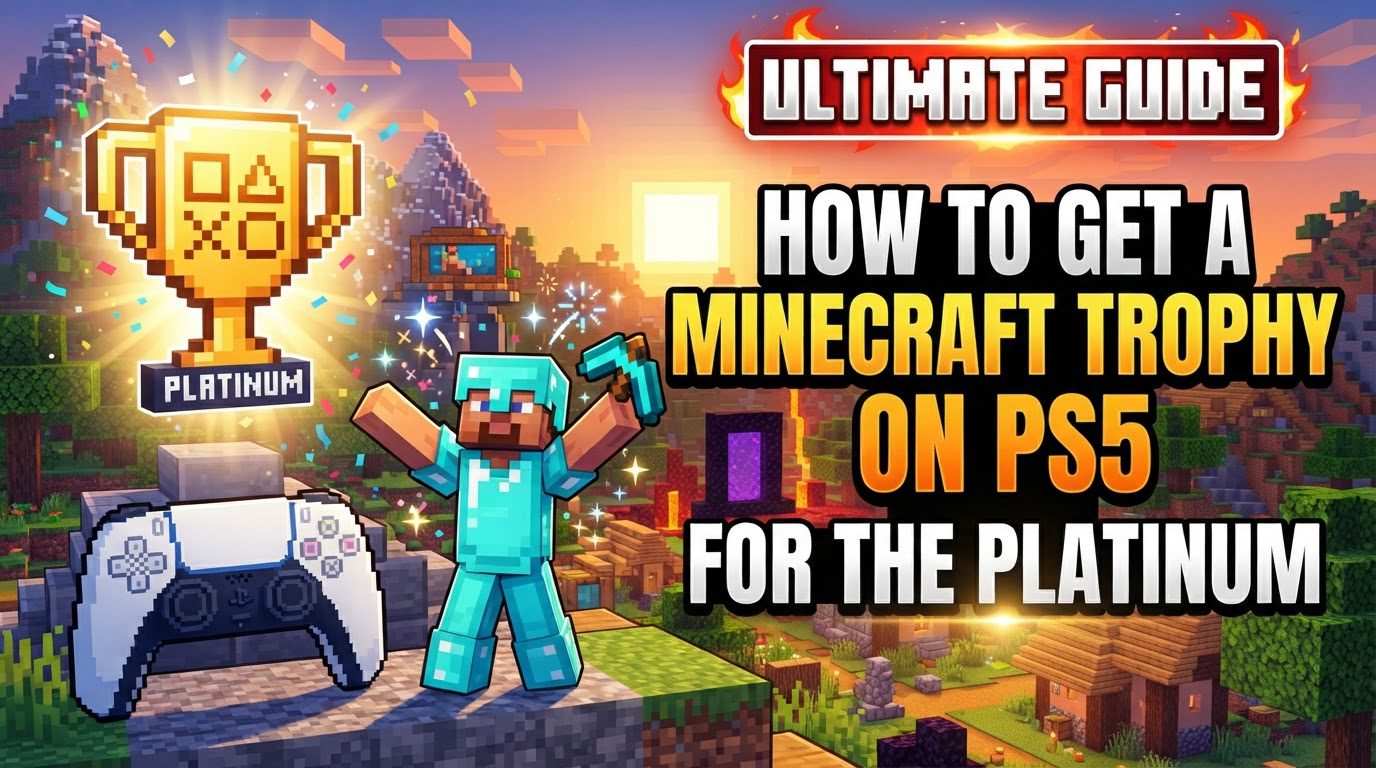 get a Minecraft trophy on PS5 for the platinum in Minecraft