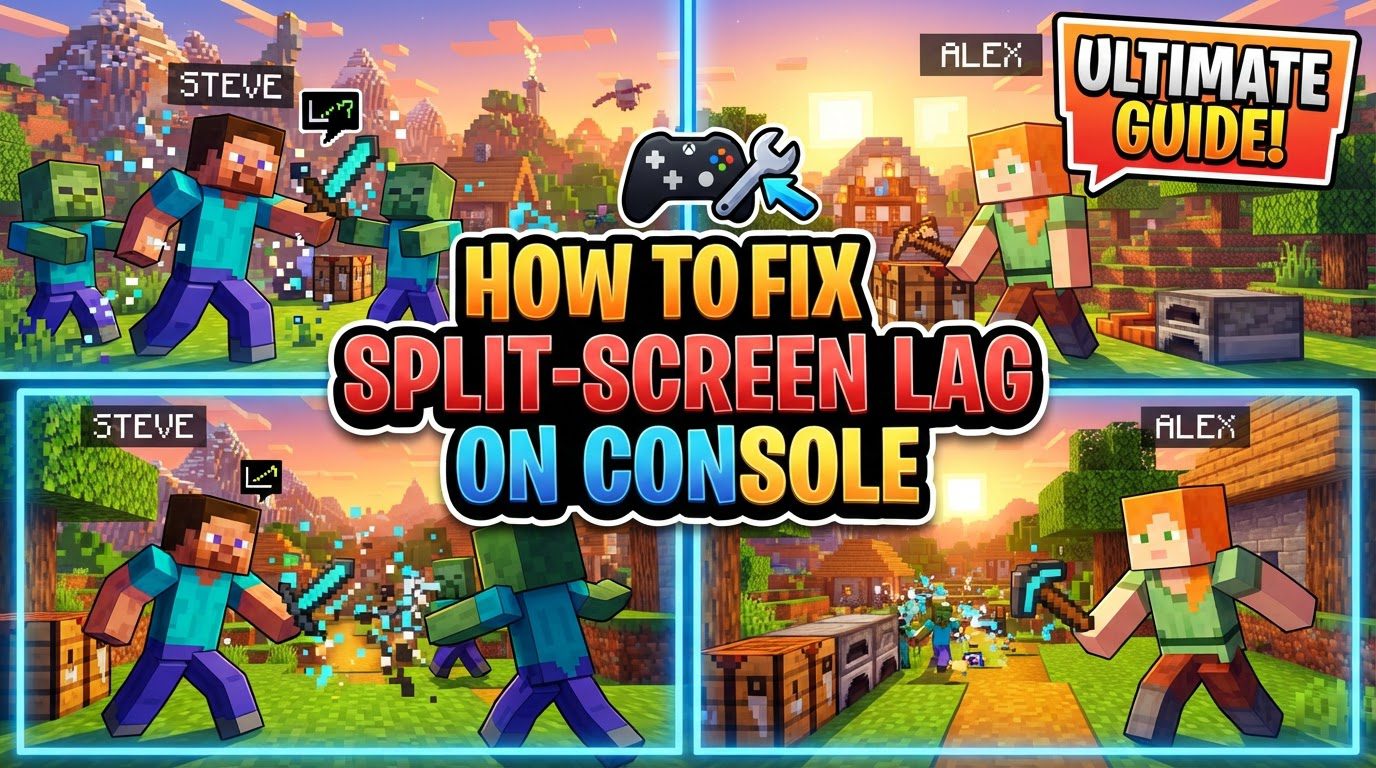 fix split-screen lag on console in Minecraft