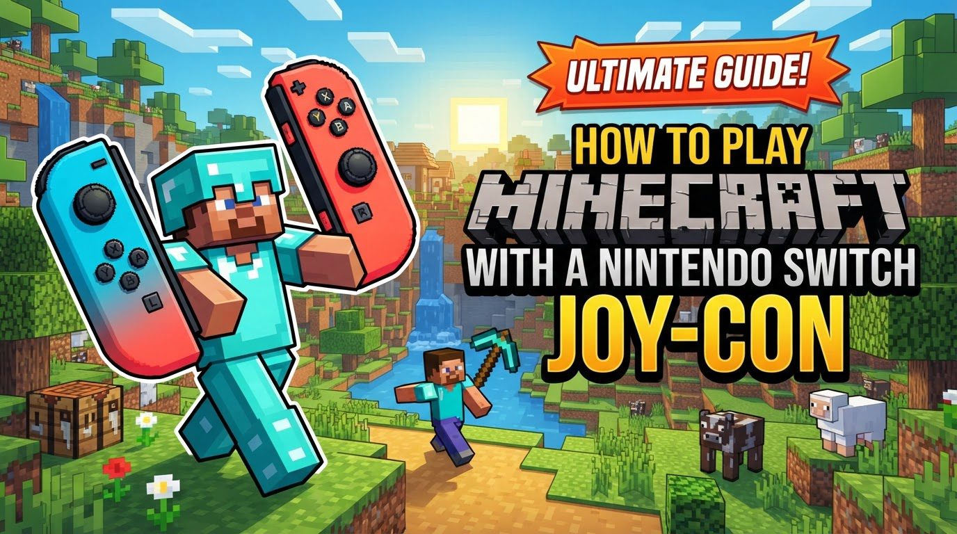 play Minecraft with a Nintendo Switch Joy-Con in Minecraft