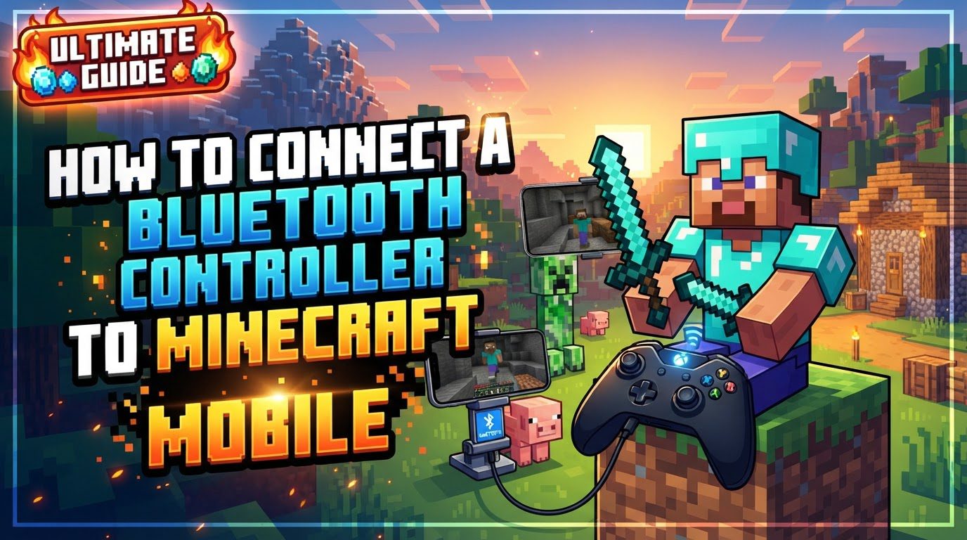 connect a Bluetooth controller to Minecraft mobile in Minecraft