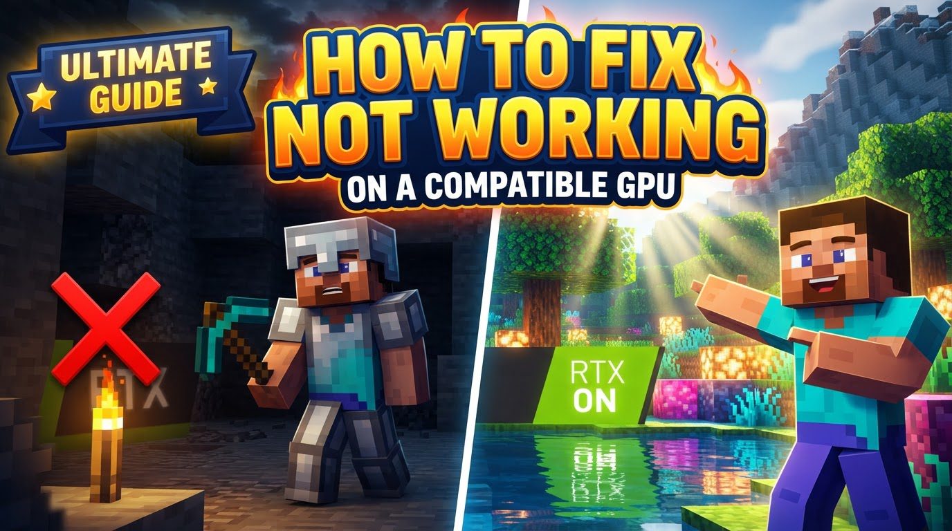 fix RTX not working on a compatible GPU in Minecraft